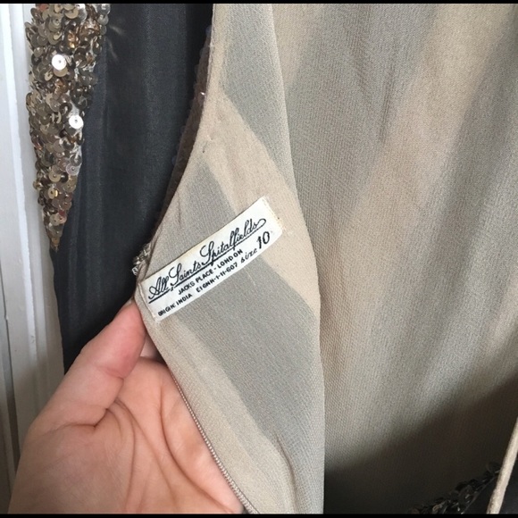 All Saints Aztec Dazzle Spitalfields Sequin Dress - Picture 4 of 8